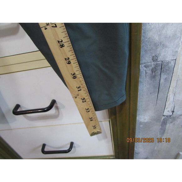 All In Motion size 7/8 high rise running leggings pants green side pockets - Picture 4 of 9